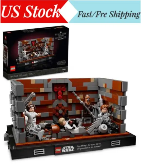 NEW Star Wars Death Star Trash Compactor Diorama 75339 Building Set(802 Pieces)