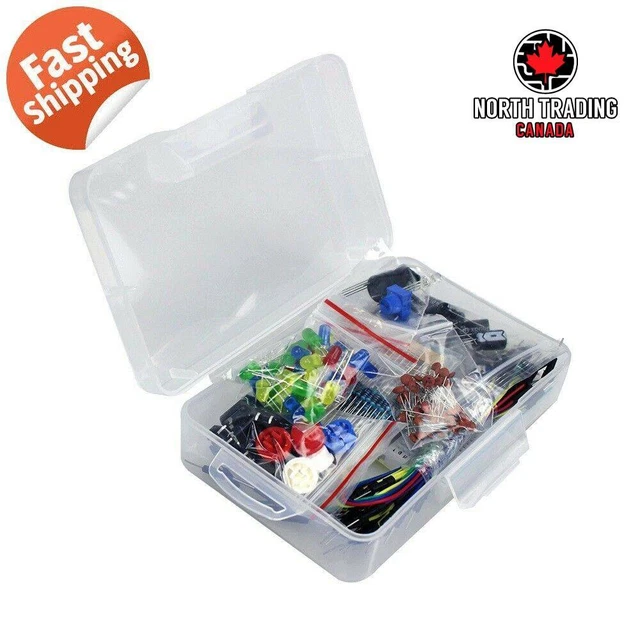 ARDUINO STARTER KIT Resistor LED Capacitor Breadboard Resistor Buzzer ...