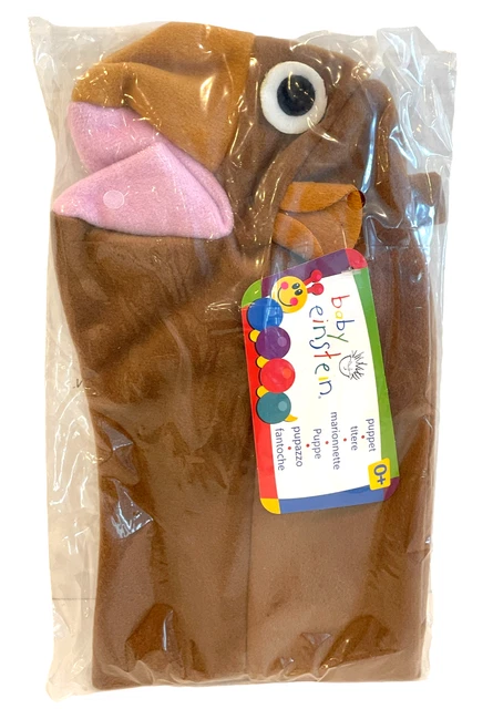 NWT Baby Einstein Brown MONKEY Hand Puppet by Kids II