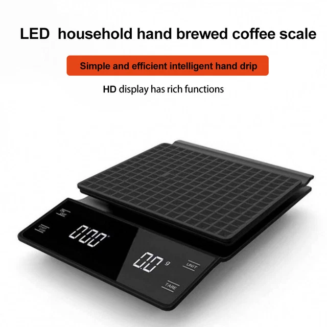 Scale With Led Scren PORTABLE COFFEE FOOD Scale LED Screen Electronic Weighing Device High ...