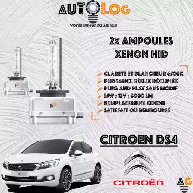 ✅ KIT 2x AMPOULES XENON HID CITROEN DS4 ✅