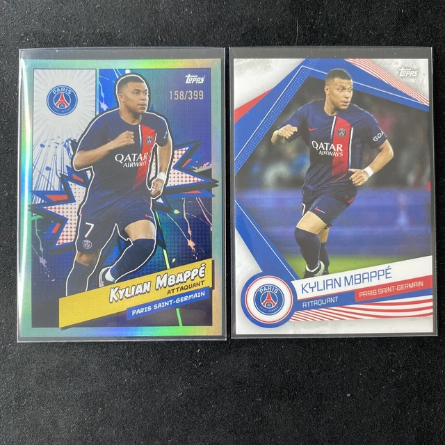 MBAPPÉ KYLIAN CARTE Topps Fan Set Psg éclair 2023 2024 Ligue1 Football