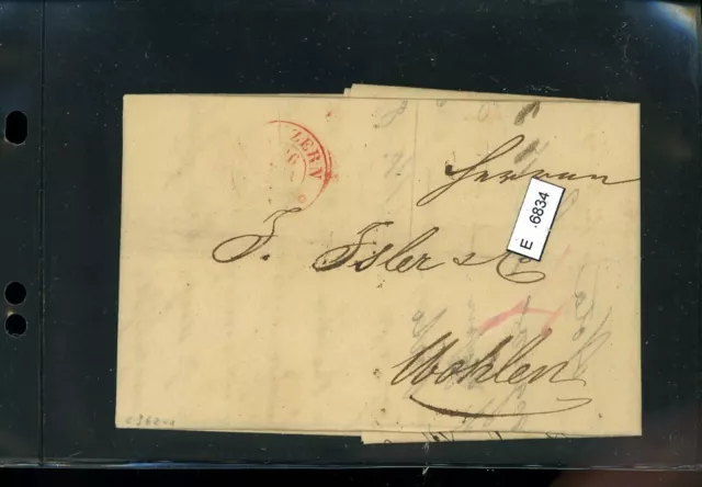 BM2576, Schweiz Vorphilatelie, Brief nach Wohlen (Aargau), aus Luzern, 18??