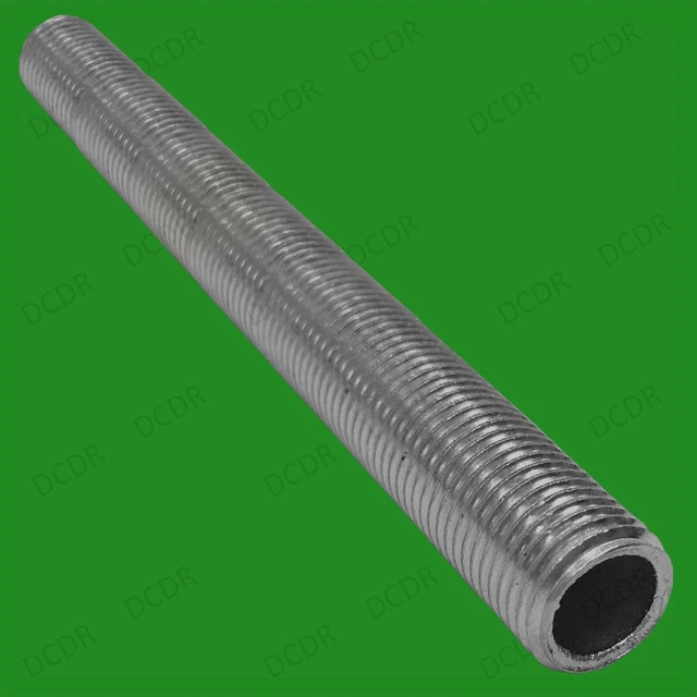 Lot De 5 Tubes Filetés Creux En Acier Pour Suspension De Lampe - Diamètre 20mm, Filetage M10 - Neuf