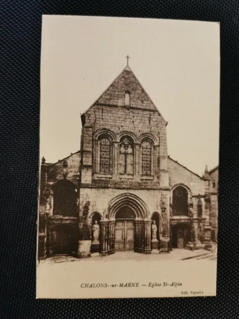 CPA 51 CHALONS-SUR-MARNE - Eglise St-Alpin