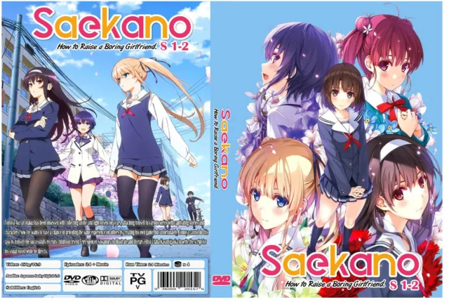 Saekano: How to Raise a Boring Girlfriend Anime Series Season 1-2 + Movie