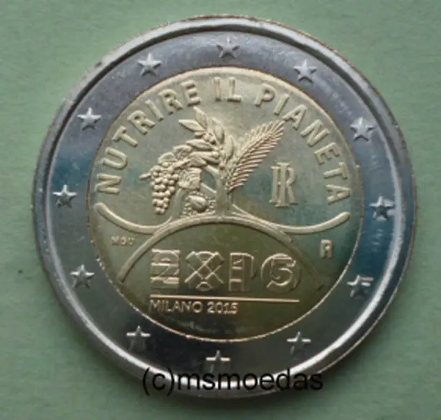 Italien 2 Euro Gedenkmünze 2015 Expo Milano Euromünze commemorative coin
