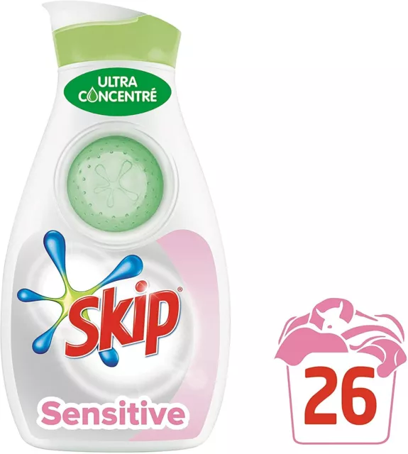 SKIP Lessive Liquide Sensitive x112, Spécial Béb…