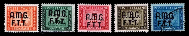 1947-49 Italy - Trieste Postage Due - Mostly Ogh - F/Vf+ - $20.70 (Esp#1498)