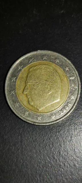 Pièce de Monnaie Belgique  2 Euro 2004   - Roi Albert II - décentré rare