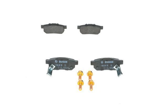 Bosch 0986494392 Kit pastiglie freno a disco per Honda CRX II + Jazz II 87-15