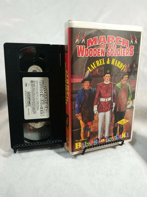 MARCH OF THE Wooden Soldiers VHS Laurel And Hardy Color Classic $3.99