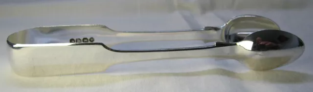 Rare Channel Islands silver sugar tongs - John Le Gallias - Jersey - 1862