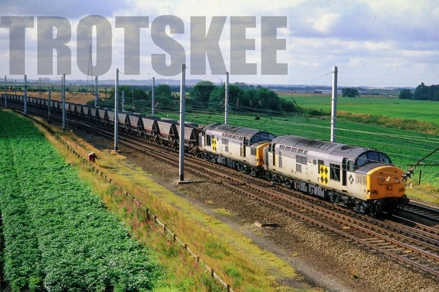 35MM SLIDE BR British Rail Diesel Loco 37376/167 Class 37 1992 Original ...