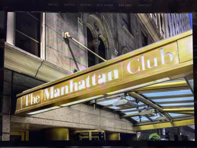 THE MANHATTAN CLUB PENTHOUSE, New York. Nov. 5 - Nov. 12, 2023