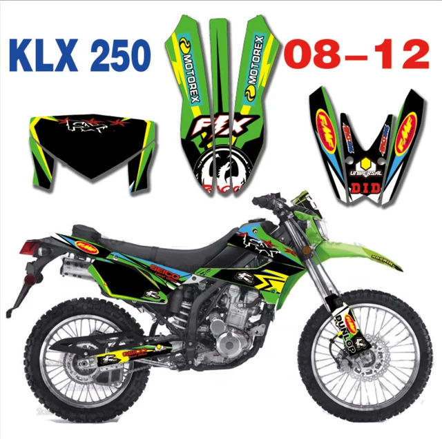 GRAPHICS DECALS STICKERS FULL KIT For Kawasaki KLX250 KLX 250 2008-2012