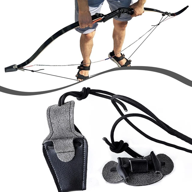 Corde D’arc Classique – Outil D’installation Facile Pour Arcs Recurve – En Nylon Et Cuir – Longueur 2 M – Accessoire De Tir à L’arc - 4