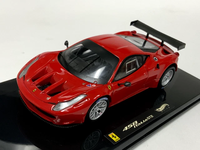 Hot Wheels Ferrari 458 Italia GT2 Scala 1:43 - Colore Rosso - Nuova