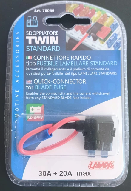 RUBA-CORRENTE PER FUSIBILE lamellare micro mini standard 12/24V Connettore  Car EUR 6,90 - PicClick IT