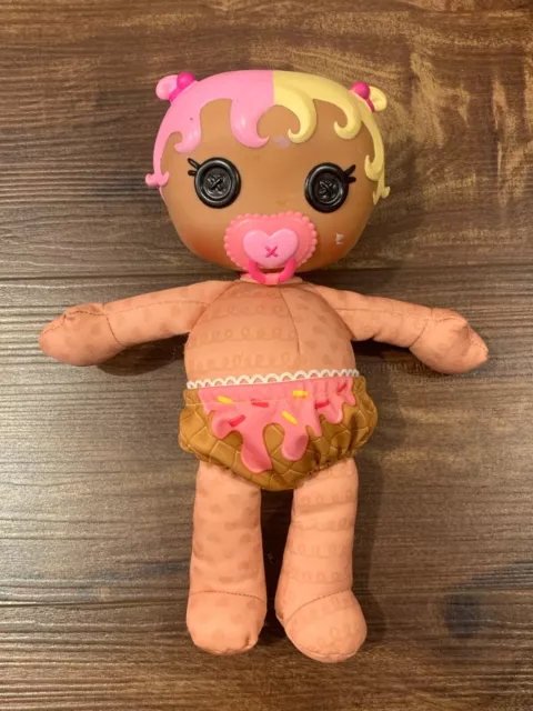 2013 Lalaloopsy Baby Babies Doll Full Size Soft Body Soother Pink Yellow