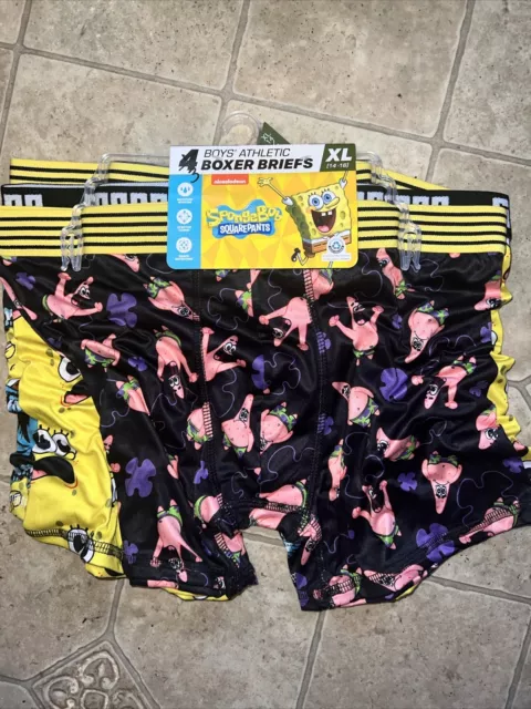 SPONGEBOB SQUAREPANTS BOYS Underwear Underpants 5 Briefs 4 6 8 Nickelodeon  NIP $19.99 - PicClick