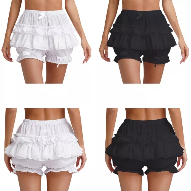 Women Lolita Booty Shorts Slim Fit Bloomers Bottoms Pantaloons Compression Hot