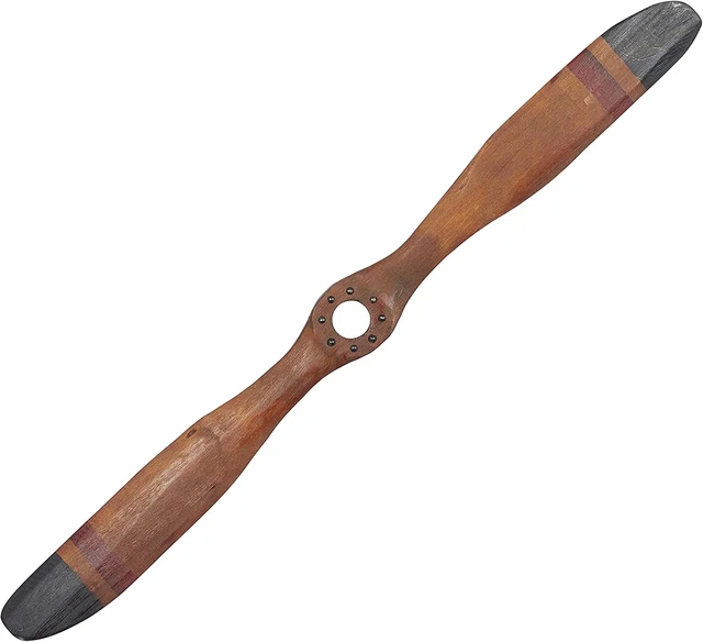 Deco 79 Traditional Wooden Airplane Propeller Decor 5 H x 48 L Polished Deco 79 Traditional Wooden Airplane Propeller Decor 5 H x 48 L Polished