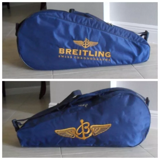 Breitling Tennis Duffle Bag RARE VIP Authentic Breitling Ballistic Nylon VG COND