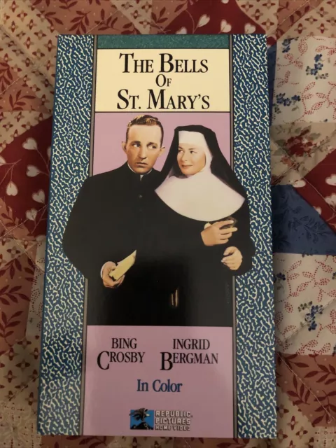 The Bells of St. Marys (VHS, 1992, Colorized) Bing Crosby Ingrid Bergman