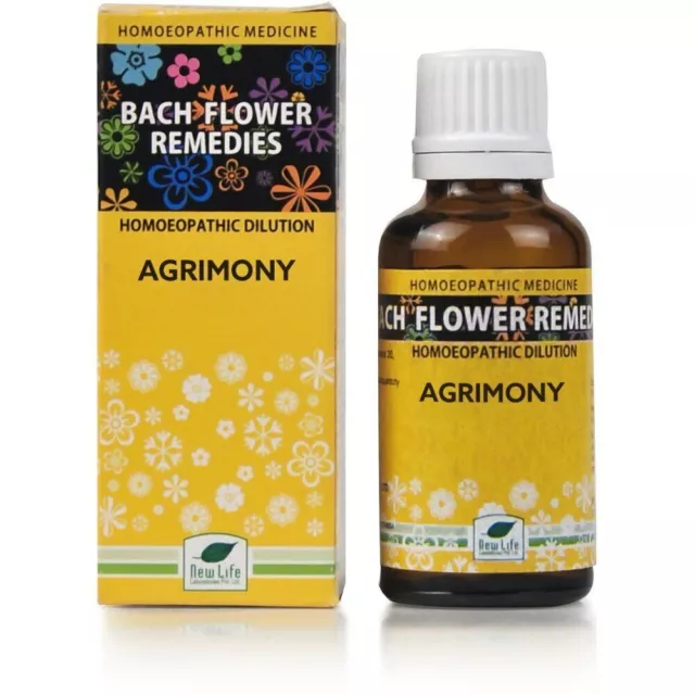 New Life Bach Flower Agrimony (30ml) - Livraison gratuite (pack de 2)