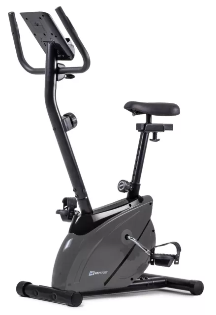 Hop-Sport Heimtrainer HS-2070 Onyx mit Pulssensoren und Computer Grau