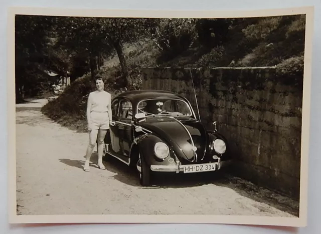 Altes Foto...oldtimer...vw Käfer...bühlertal...1959...