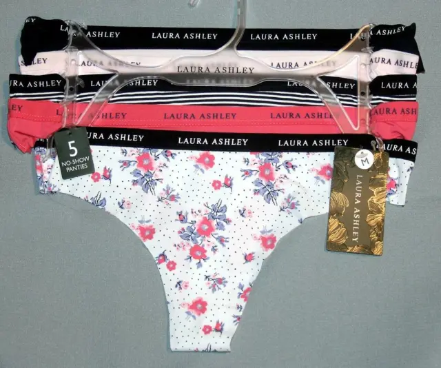 LAURA ASHLEY / Thong / 3 Pack / Lace / Pink ~ Purple ~ Floral