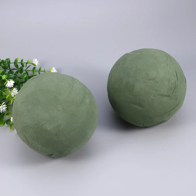 2 PIEZAS Bloques de espuma enchufable Flores Decoración de Navidad Plantas artificiales