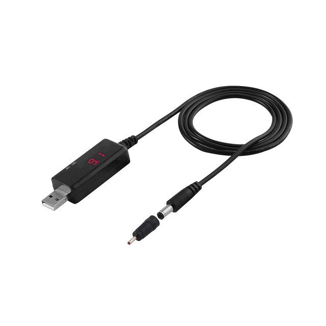 USB DC 5V to 9V 12V Power Cable for Route Charge WIFI Adapter Cable USB Boos L5S7