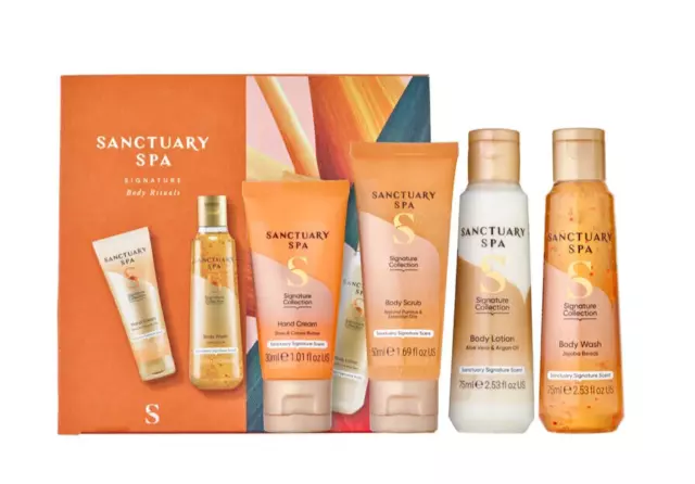 SANCTUARY SPA Signature Body Rituals Collection Pampering 4 Piece Gift Set, BNIB