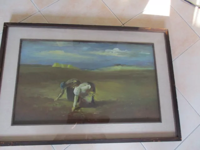 Ernesto Giacobbi ( 1891 - 1964 ) Olio Su Legno Originale  Pittore Di Piacenza