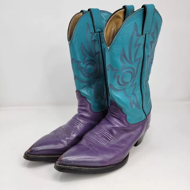 Justin Boots Mens Size 9.5 Shoes Leather Western Cowboy Rodeo Ranch Dress Apache