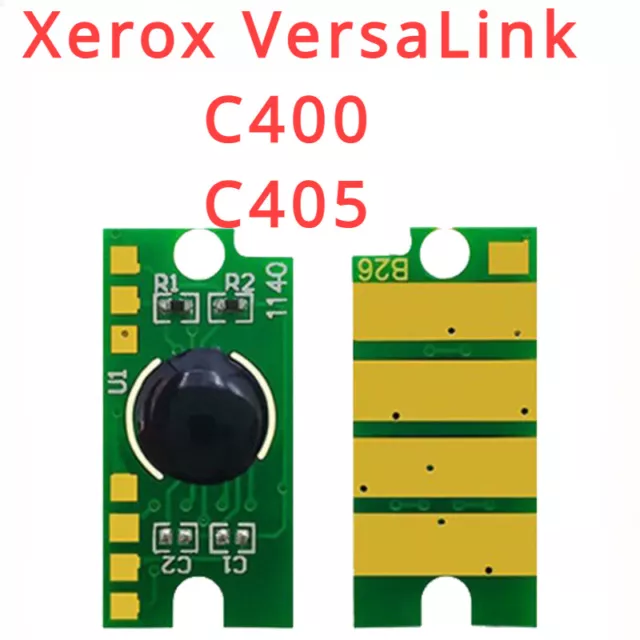 4x New firmware Toner Chip " 3524 - 3527 " for Xerox VersaLink C400, C405 Refill