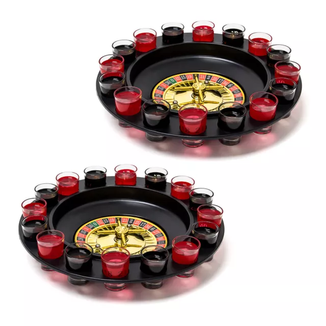 jeu de roulette à boire casino 16 verres shot - Coloris : Noir491005630
