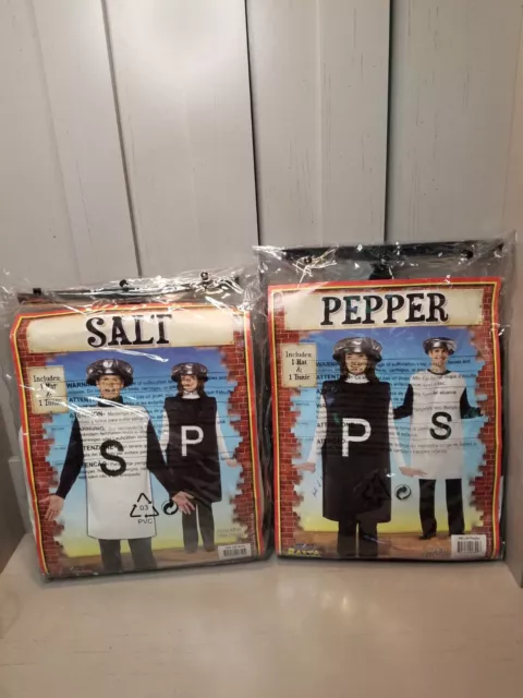 Salt And Pepper Adult Costumes Couple Duo Pair