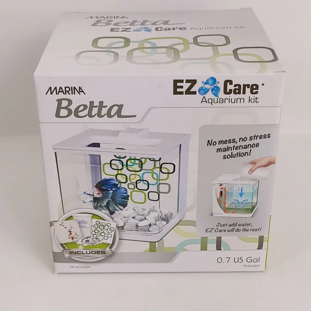 Marina Betta EZ Care Aquarium Kit Betta Fish Tank 0.7 Gal