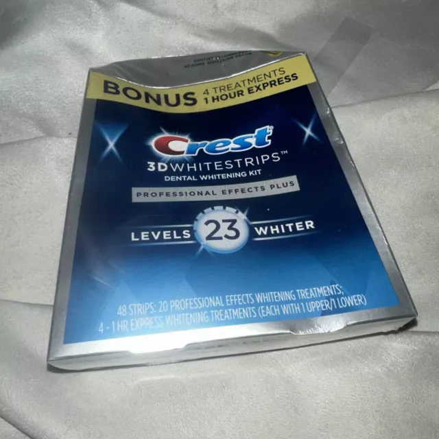 CREST 3D White Professional Effects PLUS Levels 23 Whiter 48 Strips Exp/2025