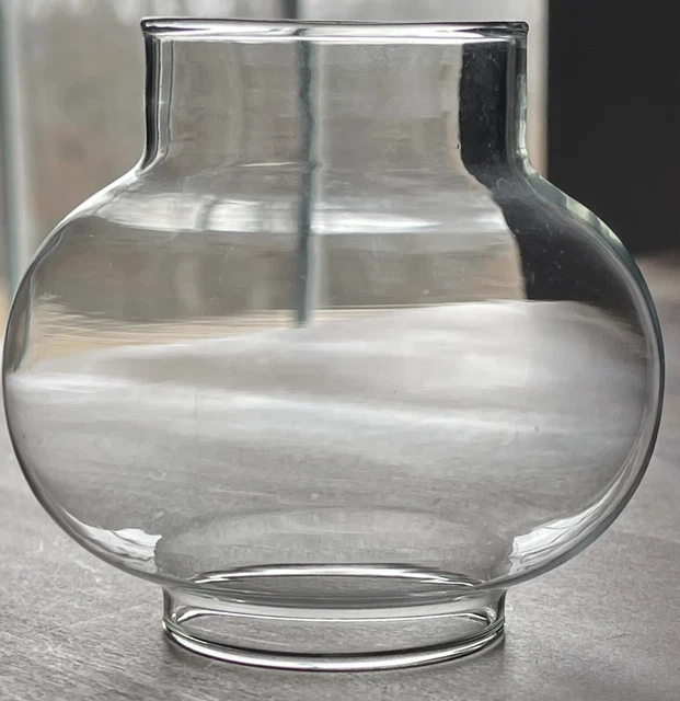 Miniature Oil Lamp Clear Glass Shade 1 3/4" Fitter