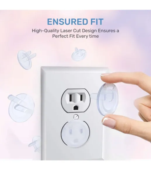 ✅2x12 -2 Packs Power Outlet Plugs Plug Covers - Baby Proofing -BPA Free #️⃣0707