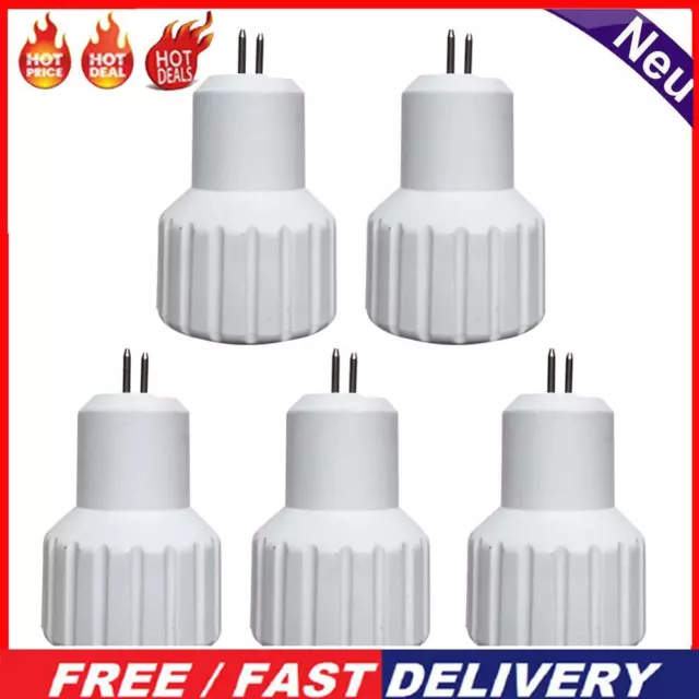 5pcs Heat Resistant MR16 to GU10 Base Lamp Holder Socket Converter Adapter