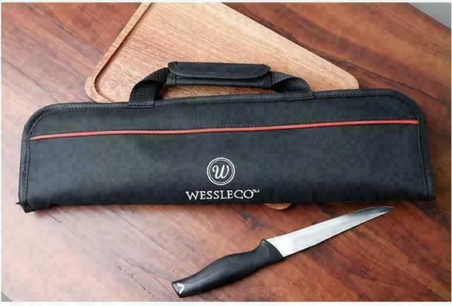 5 Pocket Chef Knife Roll Bag Storage Case Portable for Knives & Kitchen Utensils