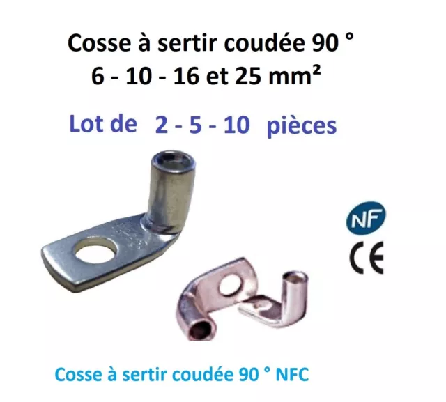 Cosse à sertir cylindrique 4mm rouge mâle pour câble de 1.5mm2