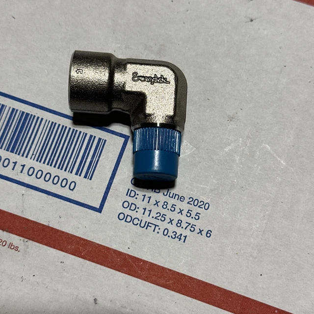 New Swagelok Stainless Steel Male Pipe Street Elbow Fitting, 1/4" MNPT, SS-4-SE