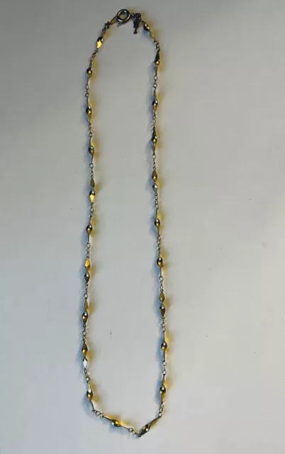 CROWN TRIFARI 54” Long Rope Chain Necklace/Metal Hang Tag/Gold Tone Estate  $9.99 - PicClick